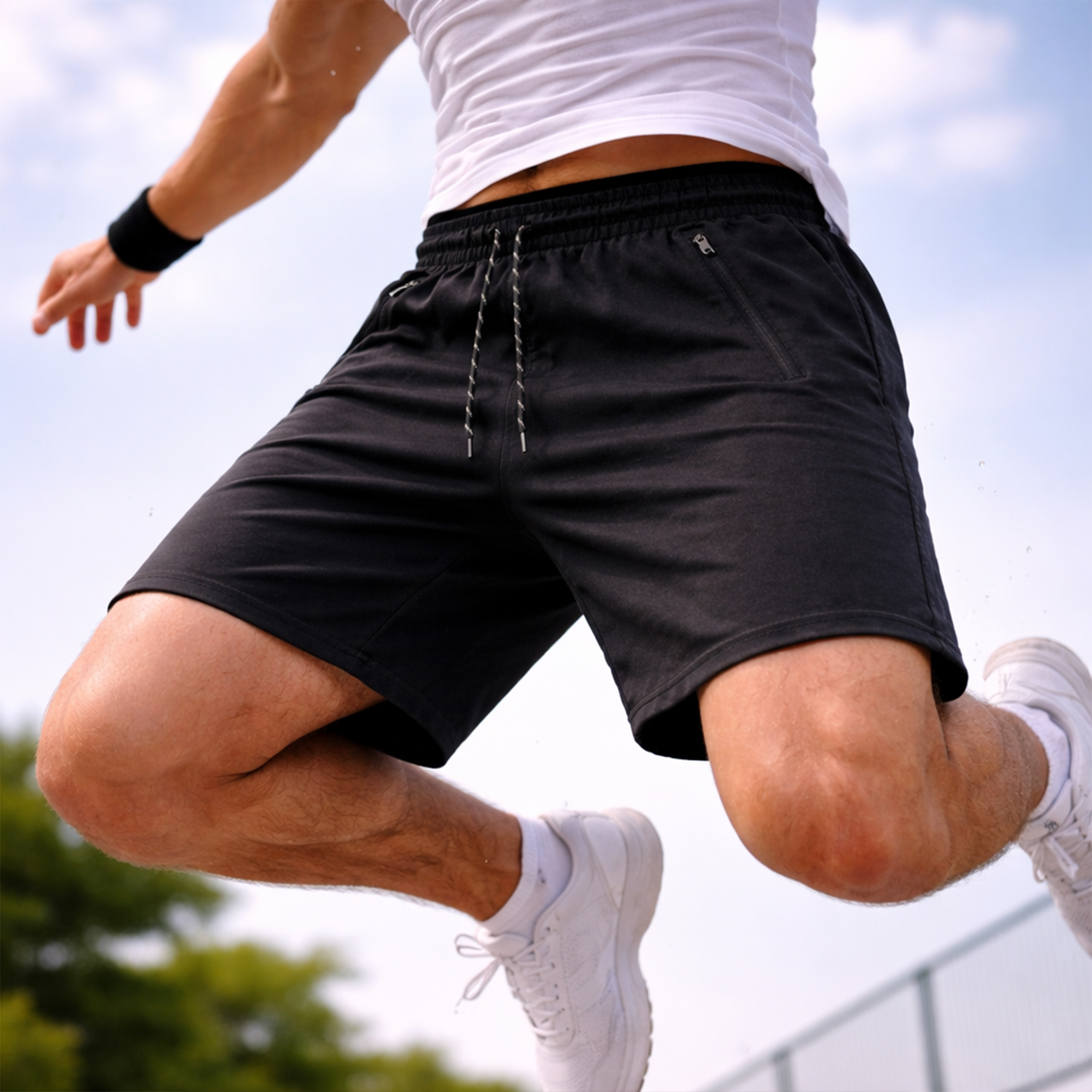 3Pk Mens Performance Training Shorts - Gallery 28