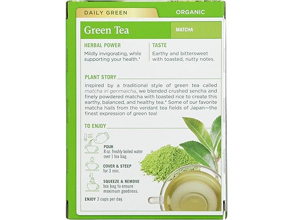 Green Tea Matcha Bags 16ct