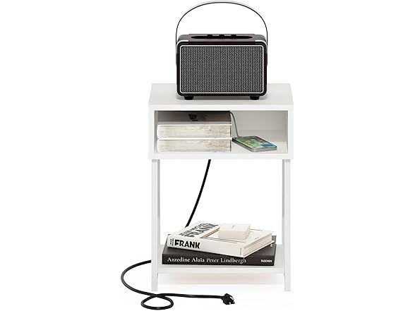 Furinno Moretti Side Table, 3-Tier End Table