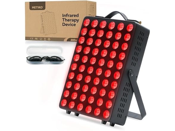 METIKO Red Light Therapy Panel 60LED Black