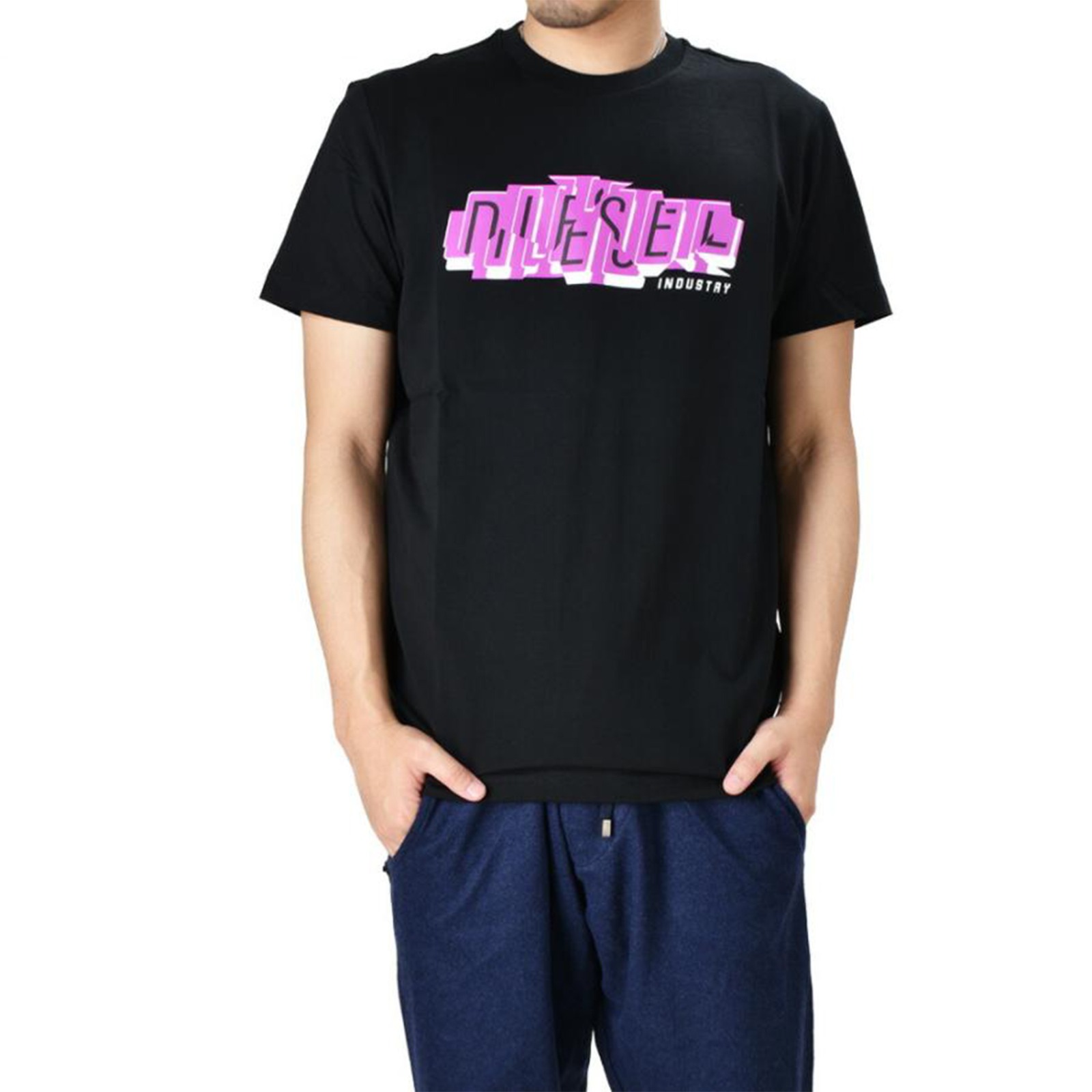 Diesel Men's Graphic Print Crew T-Shirt - Gallery 4