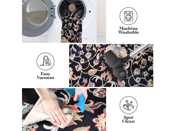 Superior Washable Indoor Runner Rug, 2'7"x6'