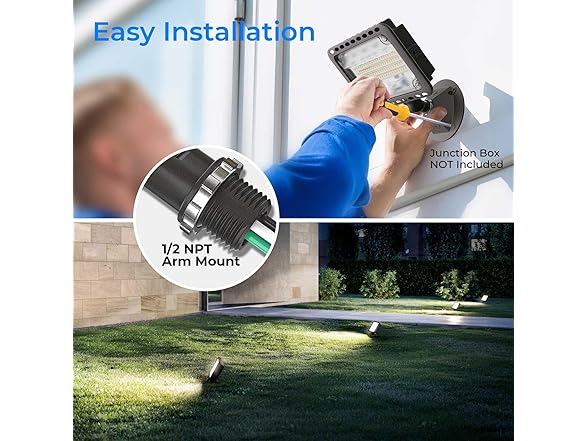 CINOTON 65W LED Outdoor Flood Lights