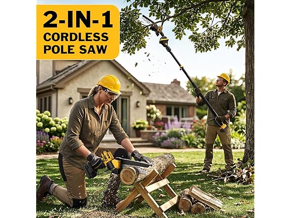 IEBUDA 2-in-1 Pole Saw DeWalt 20V 14FT