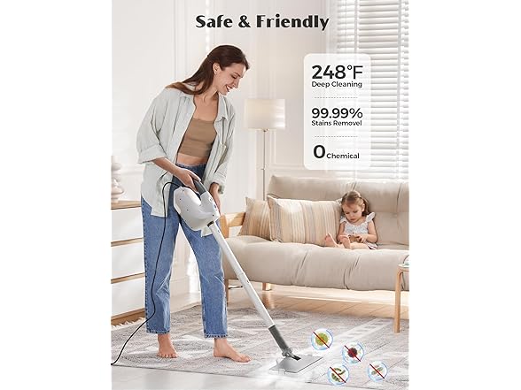 PureSwirlz 10-in-1 Steam Mop
