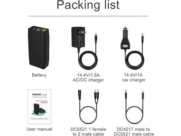 TalentCell 12V 6000mAh LiFePO4 Battery