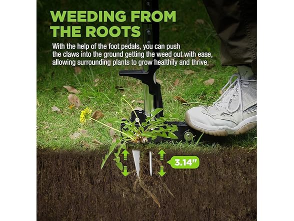 WORKPRO Stand Up Weed Puller Tool Pink