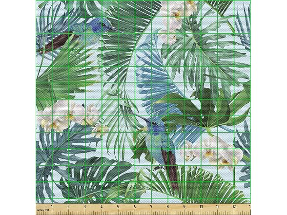 Ambesonne Hummingbird Fabric by The Yard