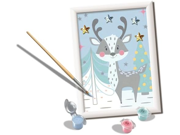 CreArt Cute Deer Paint by Numbers Kit