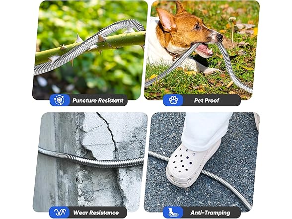 GAGALUGEC Stainless Steel Garden Hose | 50 ft