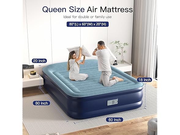 Lavisx air mattress with Built in Pump