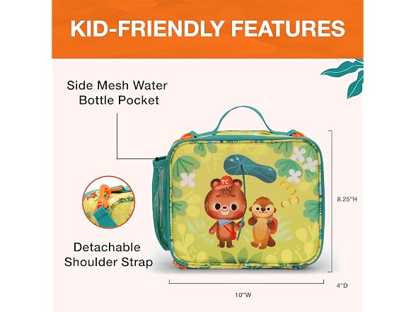 Kids JoJo the Bear's School Adventure, Jungle, Lunch Bag