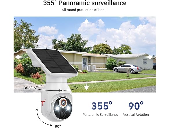 GlowPop Smart AI Motion Detection Security Camera