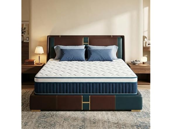 Mutesleep 14 Inch King Memory Foam Mattress, Medium Firm