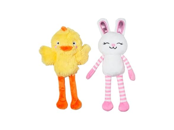 Fringe Studio Plush Dog Toy, 2 Pieces Set