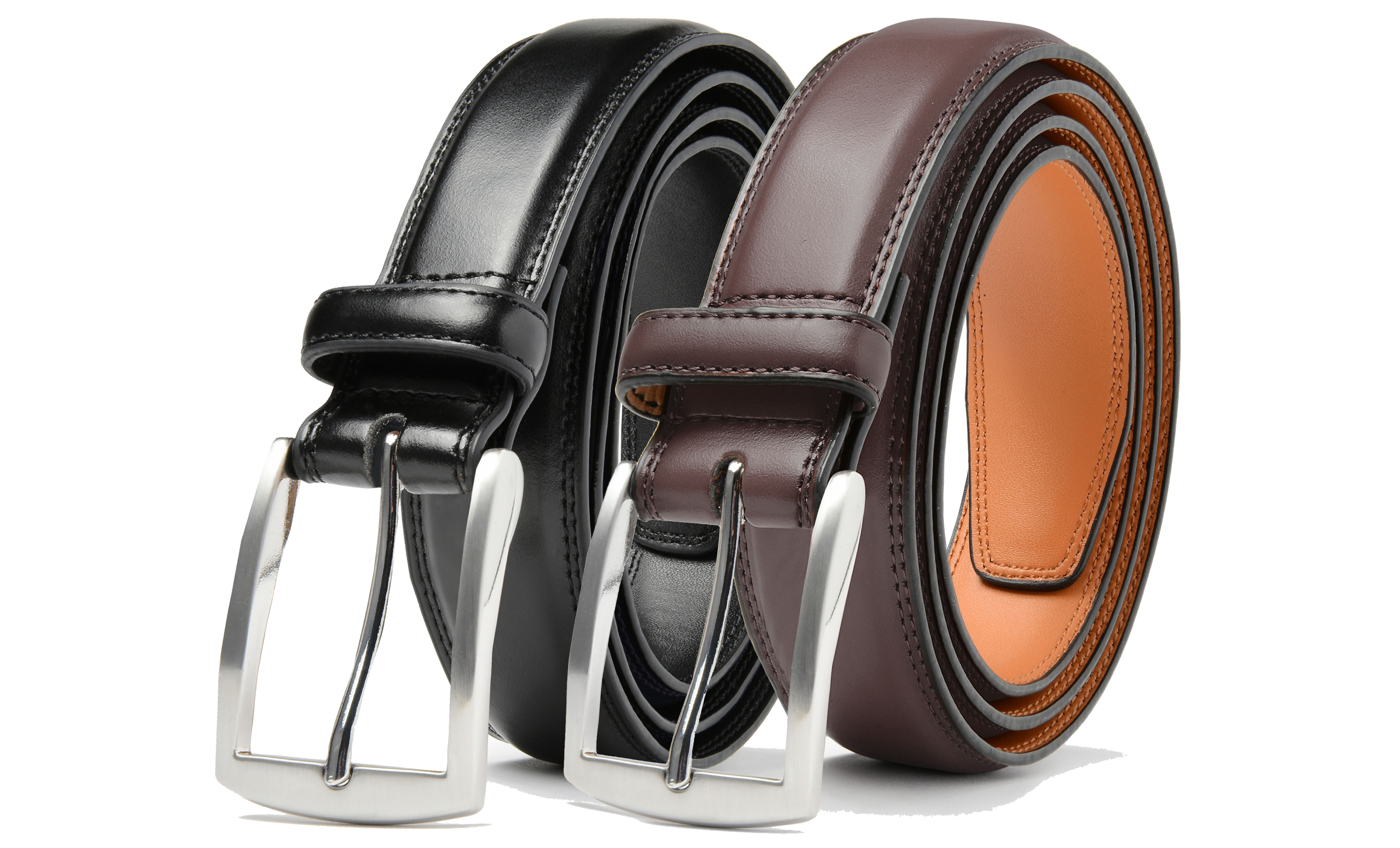 1, 2, 3, 4, 6-Pack Leather Dress Belt - Gallery 51