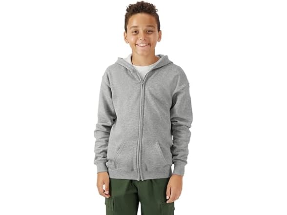 Gildan Youth Full Zip Hoodie Sweatshirt,