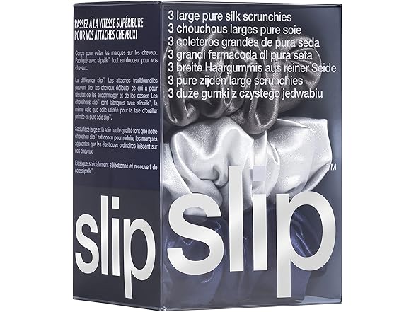 slip Silk Large Scrunchies - Set of 3
