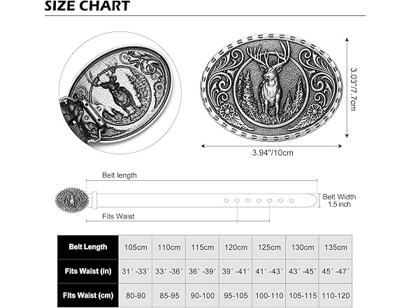 Men's Western cowboy belt