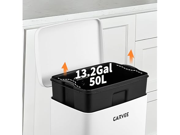 OUTLANE 13.2 Gallon /50 Liter Trash Can with Lid