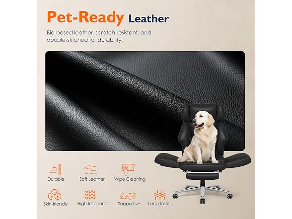 Ergonomic Criss Cross Office Chair with Footrest, Black