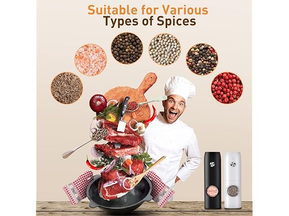 FRTONYI Salt and Pepper Grinder Set