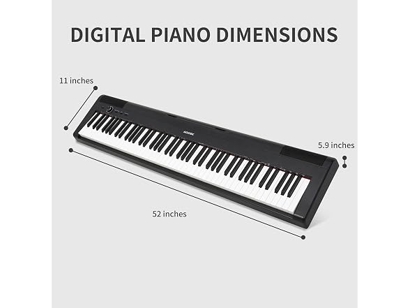 AODSK 88-Key Weighted Digital Piano