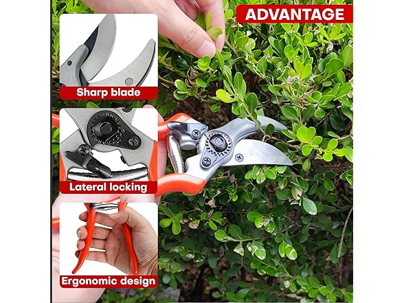 YIYITOOLS Pruning One-Hand Garden Shears