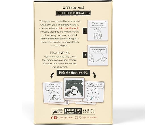 Horrible Therapist: Extra Horrible Edition by Exploding Kittens  Card Game