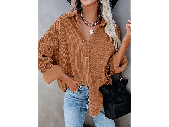Dokotoo Women (S) Tops Casual Button Down V Tops