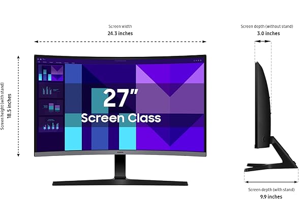 Samsung 27" FHD Curved Monitor | LS27D396GANXZA