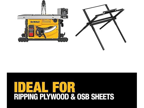 DEWALT DWE7485WS Portable Table Saw with Stand