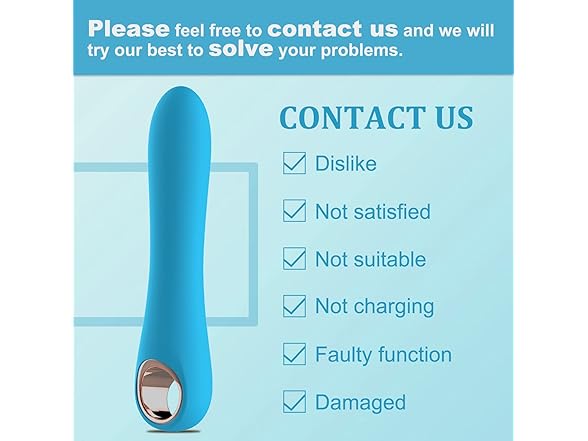Tuitionua Vibrating Silicone Massager