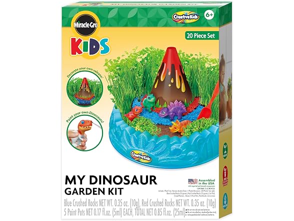 Creative Kids Miracle GRO Dinosaur Garden Kit, Multicolor