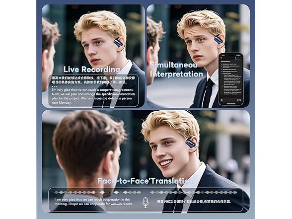 MOZC AI LIve Translation Earbuds