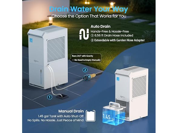 Vellgoo Dehumidifier for Basement