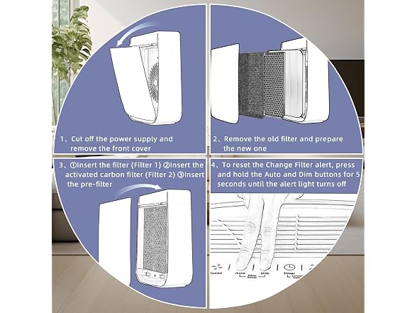 Amboseli AD3000/3500 Air Purifier Filter