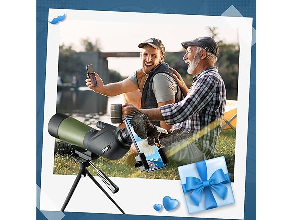 Gosky 20-60x85 Spotting Scope with Full Size Tripod