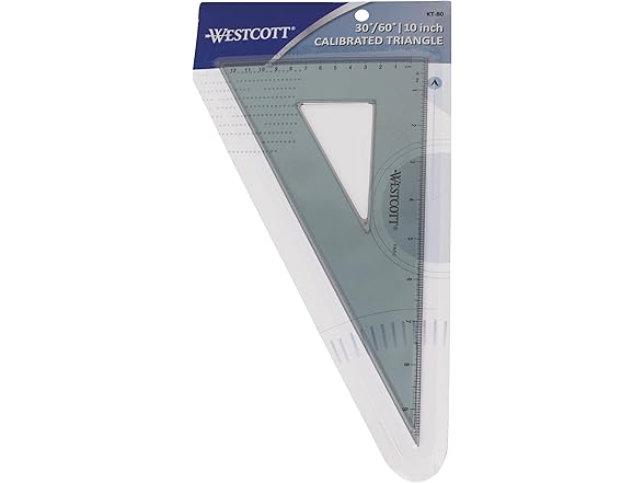 Westcott 10-Inch 30/60/90 Triangle Set