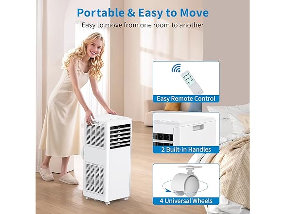 Towallmark 8,000 BTU 3-In-1 Portable Air Conditioner