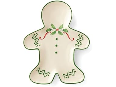 $14.99, Was $24.95, 39% Off! Lenox Holiday Gingerbread Man Plate dealfomo