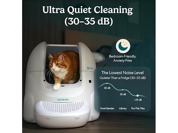 Petcove PurrTek Max Self Cleaning Cat Litter Box