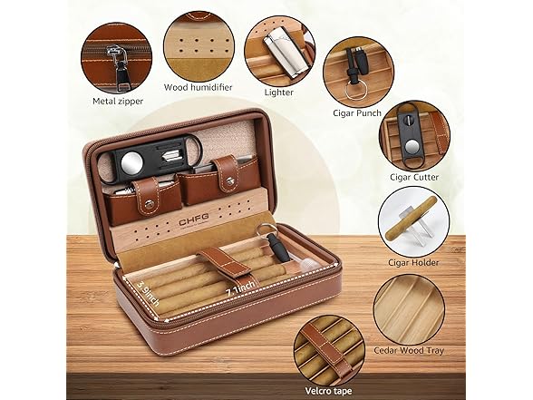 CHFG Leather Cigar Cases