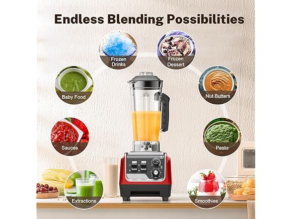 Magetang 1800W Blender for Smoothies