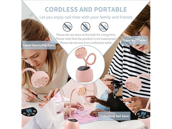 36W Mini Cordless UV Nail Lamp