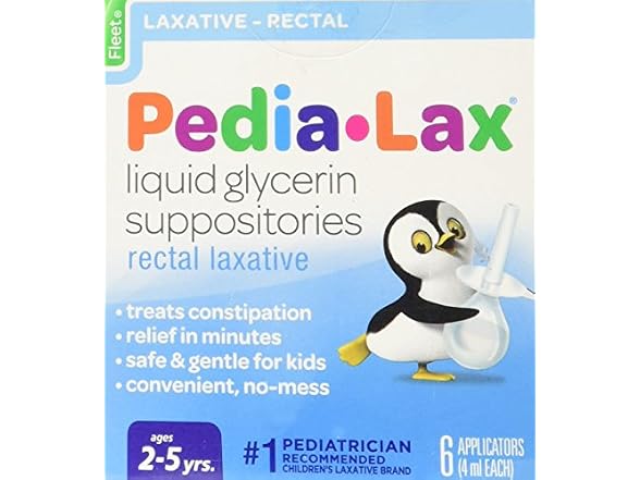 Fleet Pedia Lax Glycerin Supplements 6ct