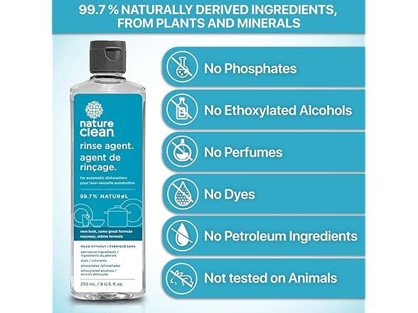 Nature Clean All Natural Dishwasher Rinse Aid