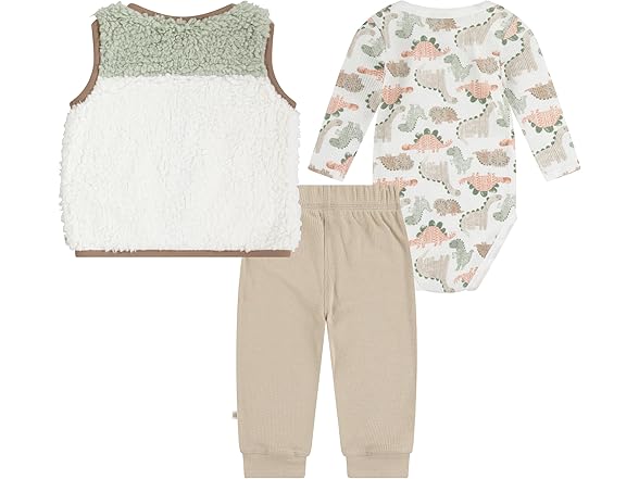 Huggies Long Sleeve Waffle Knit Bodysuit, Vest Set