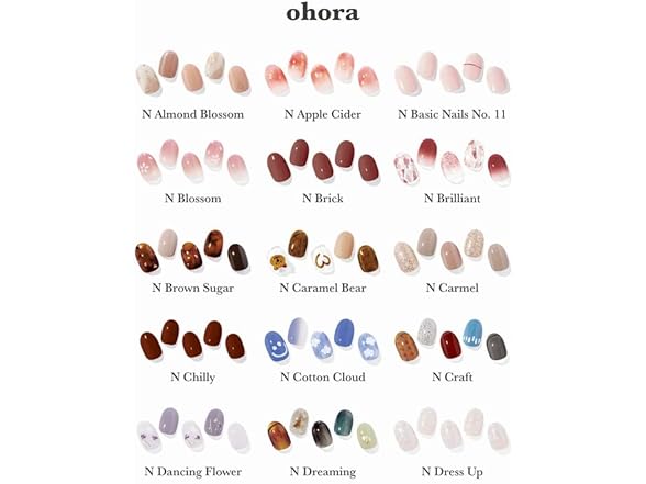 ohora Semi Cured Gel Nail Strips