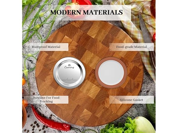 Nazano 156pcs Canning Lids - Gallery 2